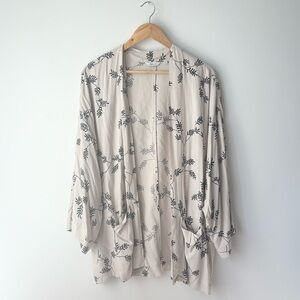 Kimono-Sleeve Loose Open Cardigan // Reitmans